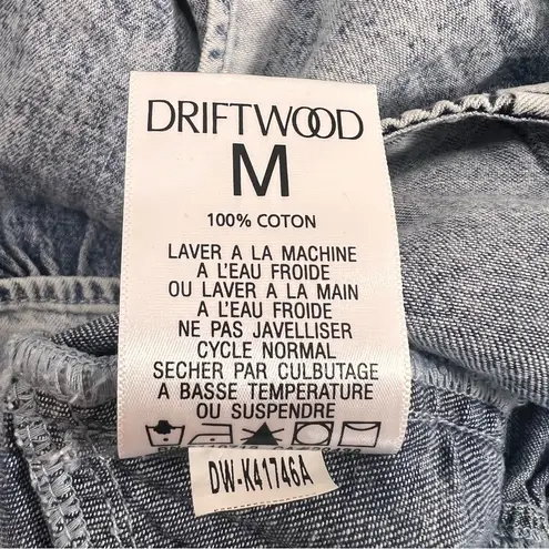 Driftwood Acid Washed
Ruffle Denim Mini Skirt