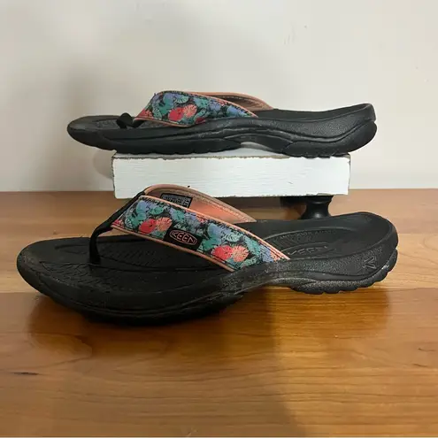Keen  Kona Flip Womens Size 8 Black Coral Slip On Thong Flip Flop Sandals 1023090 - Image 3