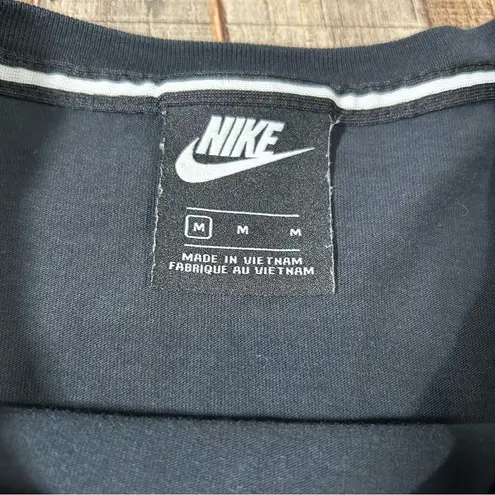 Nike  Air Black Cropped Tee Metallic Bronze Logo Women’s Medium Streetwear