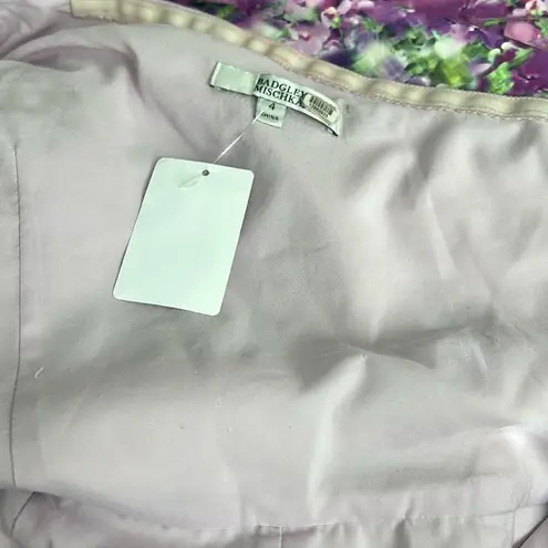 Badgley Mischka One-Shoulder Purple Orchid Gown, Size 4 Retail $990