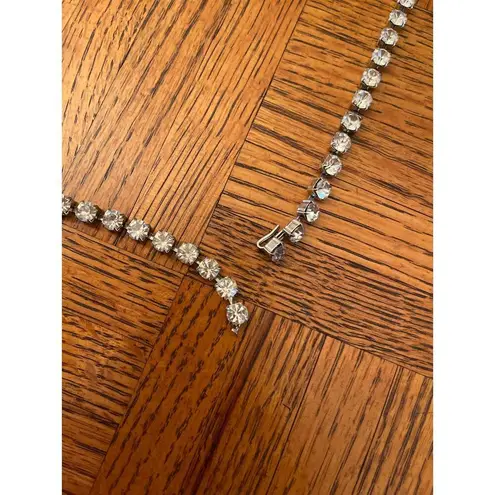 Rhinestone chain belt Silver