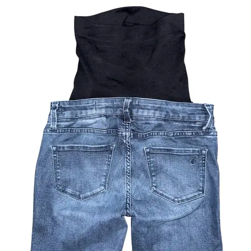 BLANQI Maternity Belly Support Skinny Jeans Medium Wash Denim Pull