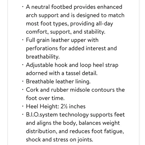 Abeo BIO system BERRIE Stacked Heeled Platform Slingback Sz 10 Neutral