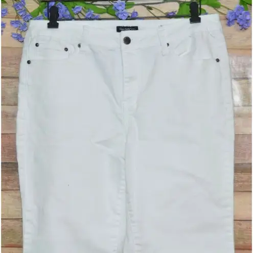 Needle & Cloth Ladies White Denim Jeans Size 14 Slim Boot