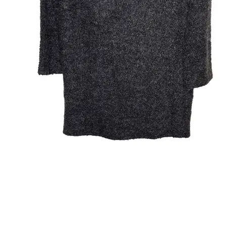 THML Women's Sweater Dress Chevron Cowl Knit Boxy Fit Pullover Grey/Tan Large