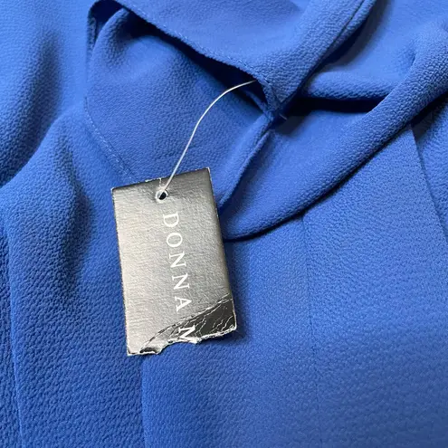 Donna Morgan Cobalt Blue Front Tie V-Neck Maxi Dress w/ Front Slit