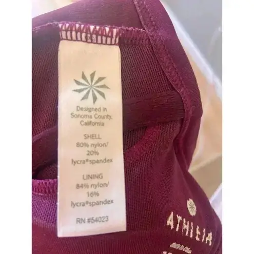 Athleta  Swimsuit Marrakesh Side Scrunch Tankini Swim Top Size‎ 32 B/C UPF+50