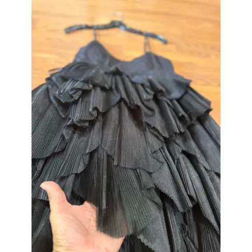 AJE. black ELSIE PLEAT MINI COCKTAIL PARTY DRESS size 8