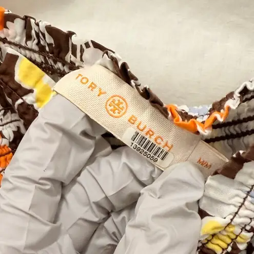 Tory Burch  Floral Printed Smocked Mini Dress Medium Spring Summer‎ Vacation thumbnail 5