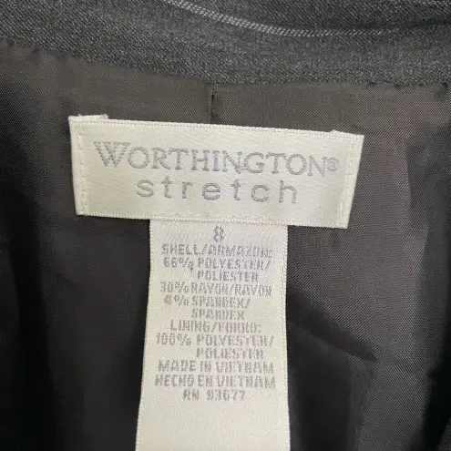 Worthington NWOT |‎  women’s striped stretch blazer — size 8