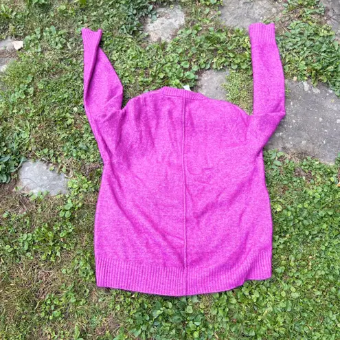 3.1 Phillip Lim Wool Alpaca Blend Sweater Womens Large Crew Neck Magenta Purple