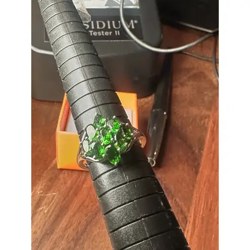 Sterling Silver Chrome Diopside Ring Marked AIRA Size 7