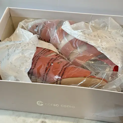 Corso Como Corso Como Ontariss Women's Leather Strappy Caged Wedge Sandals Size 7M *read