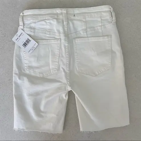 Free People We the Free Avery Cotton Bermuda Shorts White