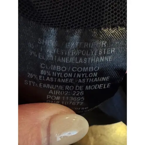 Alice + Olivia Bodysuit Women Small Black V Neck Back Zip Marley Air Whimsigoth