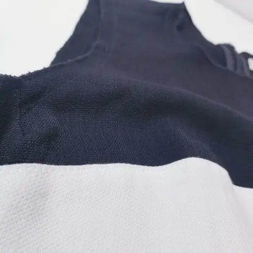 L'Agence Black White Color block Mini Dress Sleeveless