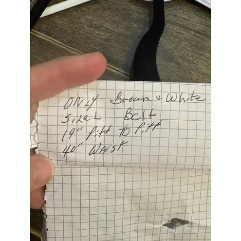 Only Leva Dress15249831 Brown Zebra Belted Shirtdress Size Large Midi