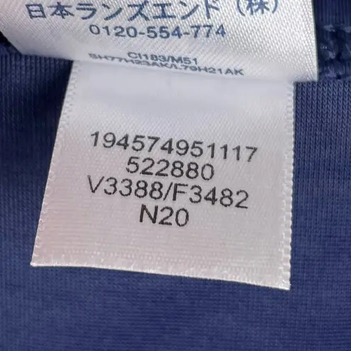 Lands' End Women's Ultra High Waisted Swim Skirt Navy Blue Size 18 Nylon UPF