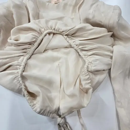 Camila Coelho Chelsie Crop Top in Sand Large