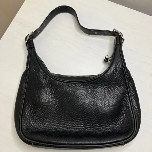 Coach  Vintage Y2K Top Handle Hobo Pebbled Leather Baguette