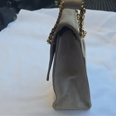 PALOMA PICASSO Vintage Ivory Leather Top Handle Bag made italy