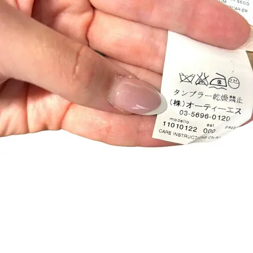 Max Mara Camel Mixed Media Patent Hem Pencil Skirt Size US 12