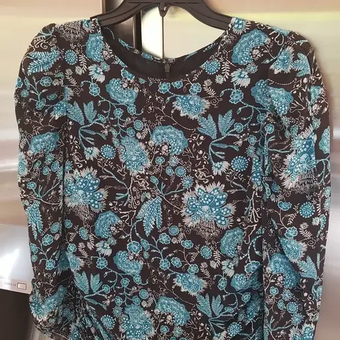 Tanya Taylor ππ Raven Dress ~ Paisley Floral Blue Print 6 NWOT Drop Waist Silk