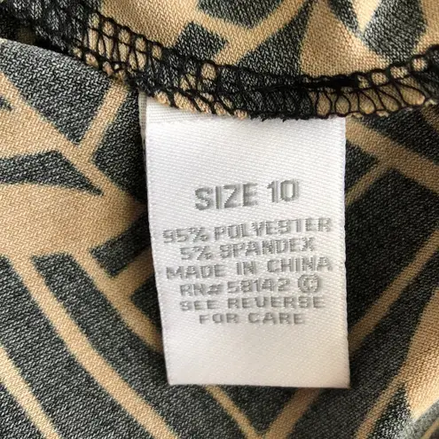 Dressbarn Empire Waist Dark Cottagecore Coquette Tie Faux Wrap Top Midi Dress 10 Black