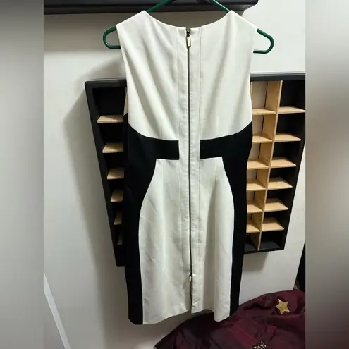 Mod office dress flattering hourglass Black Size 8