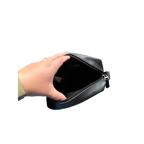 Calia Black Faux Leather Belt Bag