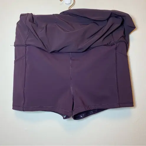 Athleta  | Run with It High Rise 14” Athletic Running Skort Agate Purple Medium