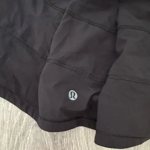 Lululemon Black Pace Rival  Skirt Size 4