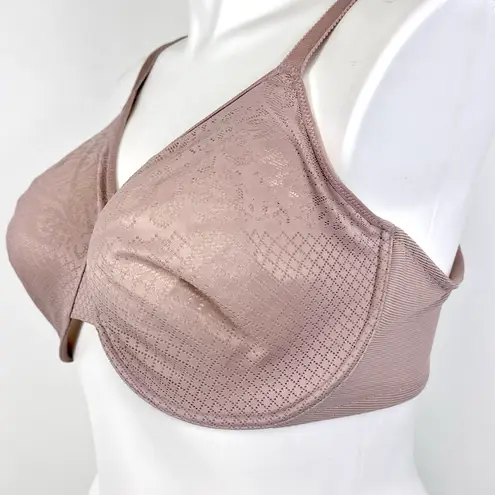 Wacoal Bra 42DDD Minimizer Bra 857210 Visual Effects Mauve Pink Underwire