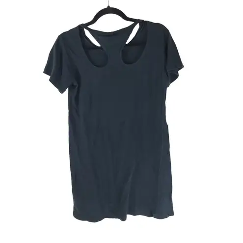 LNA Womens T Shirt Dress Cut Outs Cotton Black XS