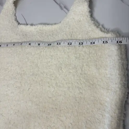 SKIMS Sherpa Knit Tank Top 2X/3X Bone Ivory Cozy Soft NWOT Stretch Sleeveless