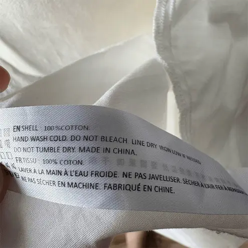 En Saison Loren White Ruffle Wrap Minidress Size L Short Sleeve Summer Sundress Size L