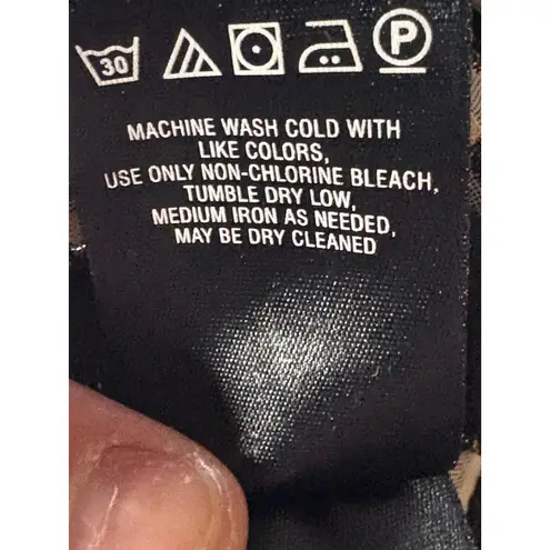 Deletta Women's Anthropologie Black Bodice w/Plaid Peplum XS