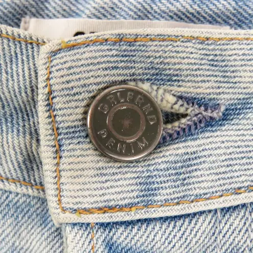 GRLFRND Revolve Rhoda Ripped Denim Skirt in I Got Mine Lightwash Mini Skirt 28