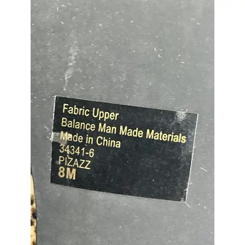 Carlos Santana Womans Pizazz 8 M Brown Cheeta Print Stiletto Zipper Ankle Boots