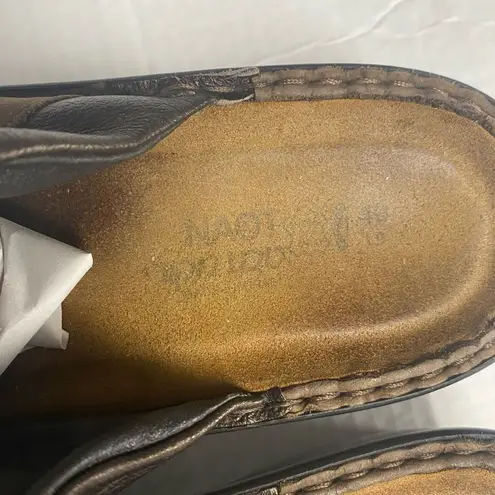 NAOT Women’s Brown Leather Slip on Clogs Size EU 40 US 8.5