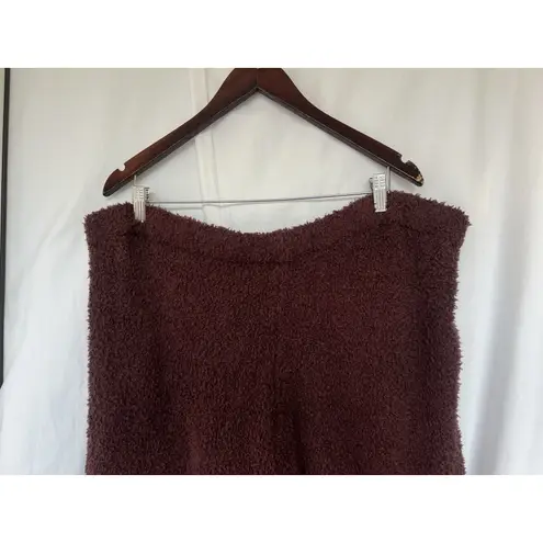 SKIMS Cozy Knit Boucle Jogger Teddy Brown Drawstrings Lounge Stretch Size 4X/5X