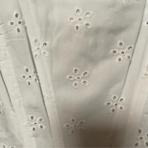 Jason Wu White Eyelet Tiered Skirt And Spaghetti Strap Bustier Size Medium NWT