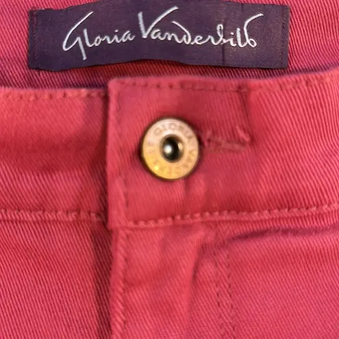 Gloria Vanderbilt  Amanda Slimming Effect Pink Denim Bermuda Shorts