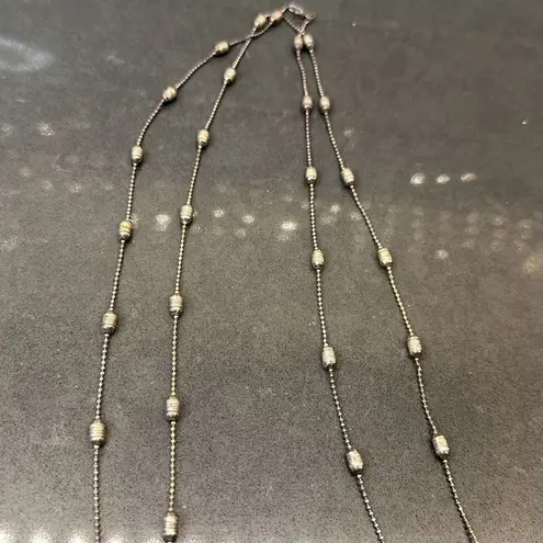 Fashion Jewelry Bundle/ 3 Silver Tone Necklaces Silver