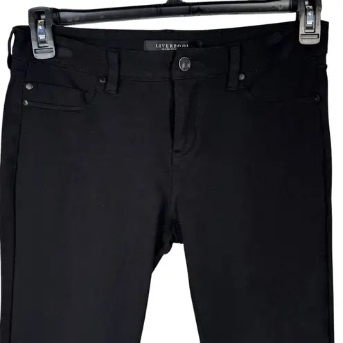 Liverpool Petite SZ 6/28 Cropped Skinny Pants Ponte Stretch Mid-Rise Zip-Fly