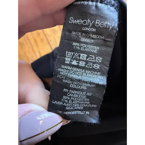 Sweaty Betty Romper Womens Medium Black Long Sleeve Activewear Pockets