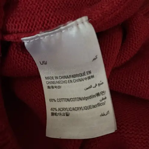 Charter Club Pullover Sweater Fair Isle Scottie Dog Heart Print Crew Neck Size L