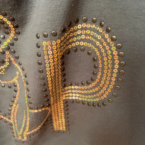 Baby Phat  Olive Top with Gold sequins and studs