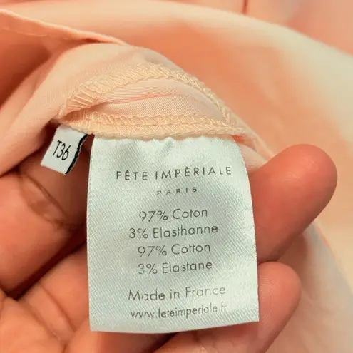 Fete Imperiale Chloris Dress Pink Tuxedo Dress Event Met Gala Red Carpet US4 Size 4