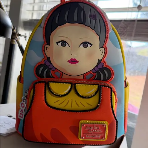 Lounge Fly Squid Game Backpack - Yellow, Orange, Red